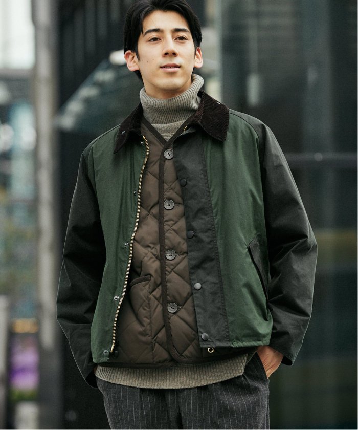 Barbour / バブアー】別注 TRANSPORT WAX 2TONE ジャケット(505444792