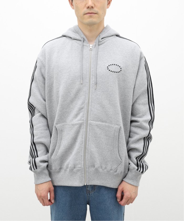AFB ジップアップ ポロシャツ M Signature Stripe” ジップアップ ポロシャツ