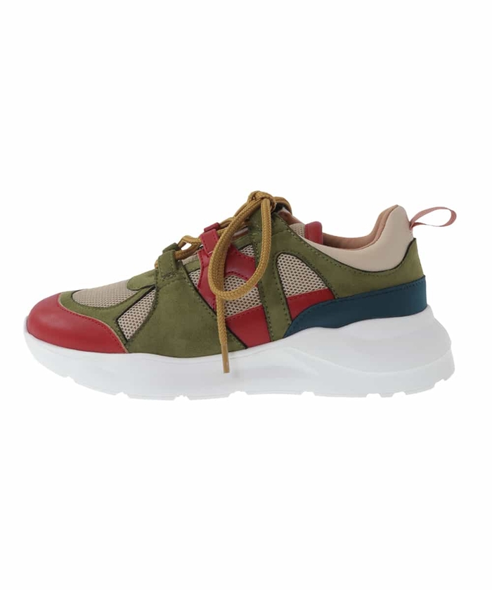 【ALDO】快適メッシュ☆Zeffy☆マルチ素材・ジョガースニーカー セール 50%OFF】異素材コラージュ配色スニーカー(505445776