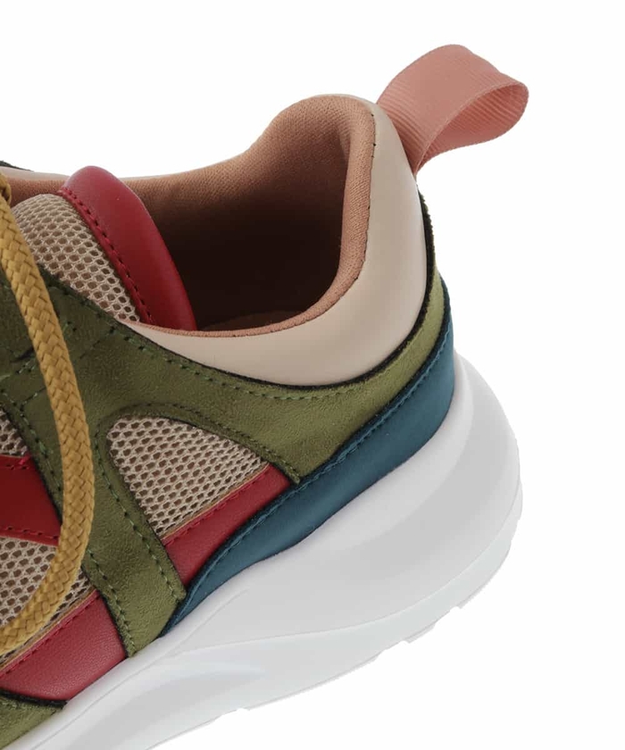 話題コラボ【ALDO】Destinedtofly ローカット スニーカー クーポン】【セール 50%OFF】異素材コラージュ配色スニーカー