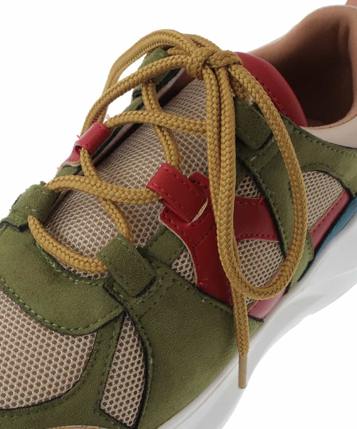 話題コラボ【ALDO】Destinedtofly ローカット スニーカー クーポン】【セール 50%OFF】異素材コラージュ配色スニーカー