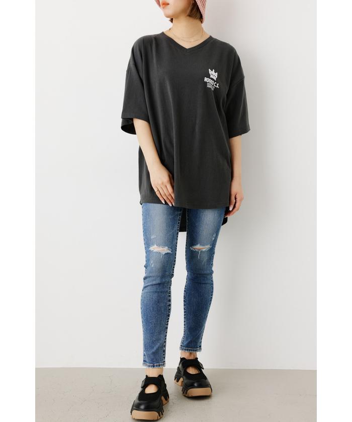 2色 Tシャツ トップス ビックロゴ ラウンド ドロップショルダー 楽天市場】シャカウェア SHAKA WEAR Tシャツ ドロップショルダー