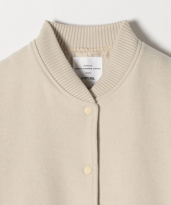 WEB限定】SHIPS any: バーシティ ジャケット 24FW(504852224 WEB限定】SHIPS any: バーシティ ジャケット 24FW(504852224