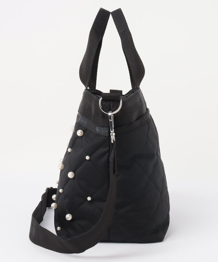 ☆LeSportsac☆ BUCKET TOTE W PEARLS パール 要在庫確認 BUCKET TOTE W PEARLSブラックパール（トートバッグ