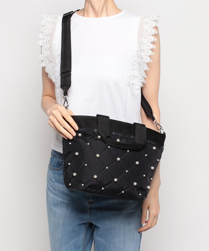 BUCKET TOTE W PEARLSブラックパール(505432349) | LeSportsac