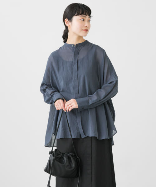 バックタックワイドシャツ(505449838) | かぐれ(KAGURE) - d fashion