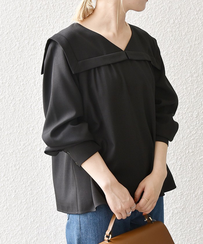 emm the shop satin tulip ブラウス