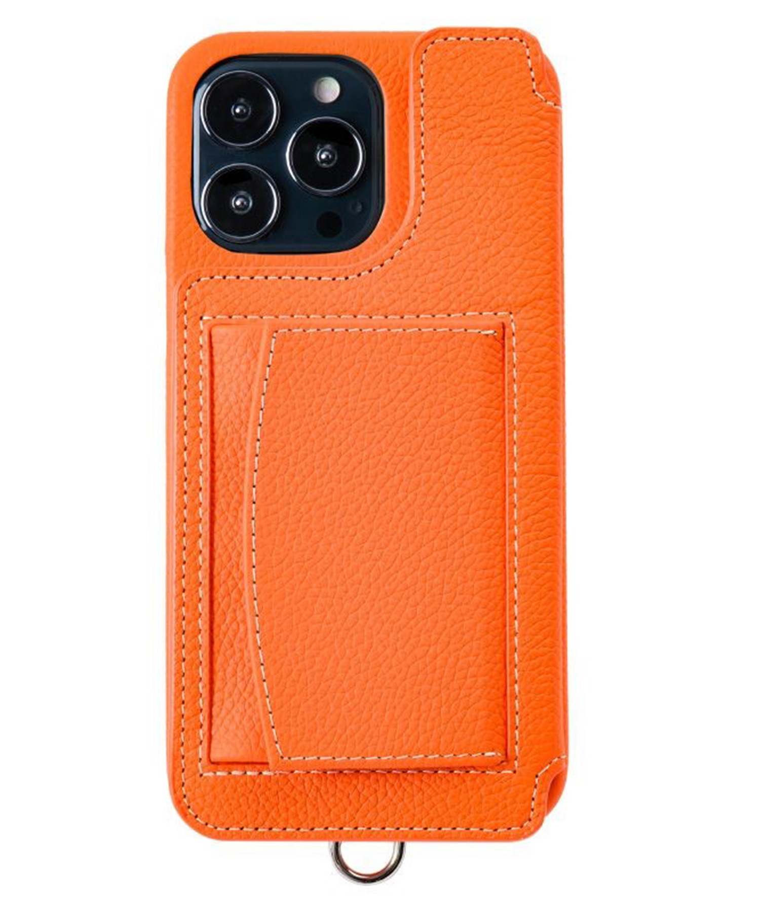 新品未使用】デミュウDEMIU iPhoneSEケース サフィアーノレッド
