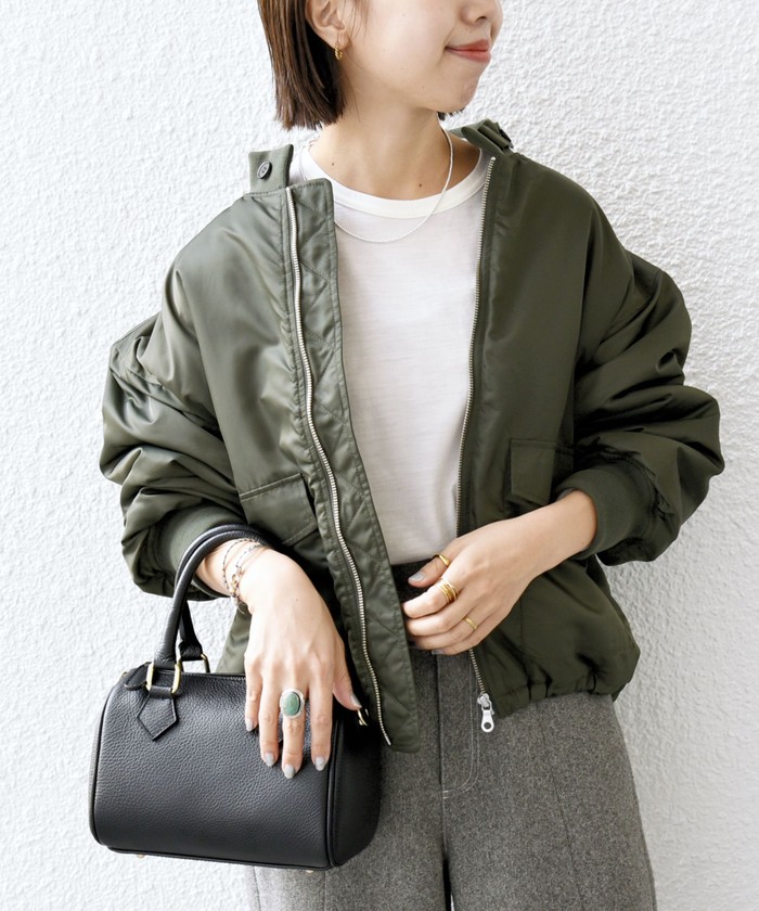 セール 30%OFF】SHIPS any: スタンドカラー ナイロン ミリタリー