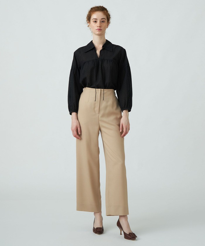 セール 40%OFF】コットンガーゼエンブロイダリー シャツカラー セール 40%OFF】コットンガーゼエンブロイダリー シャツカラー