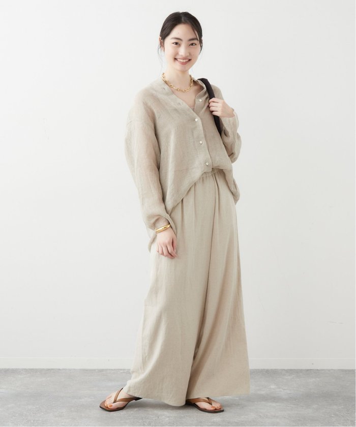 SUNSUNSHOP様Plage CALMER 別注 BandCollarシャツ 追加》【CALMER】別注 BandCollar シャツ2(505376267
