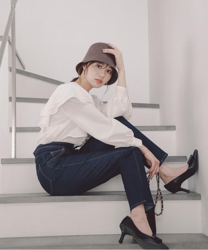 セール 30%OFF】テーパードデニムパンツ(505426848