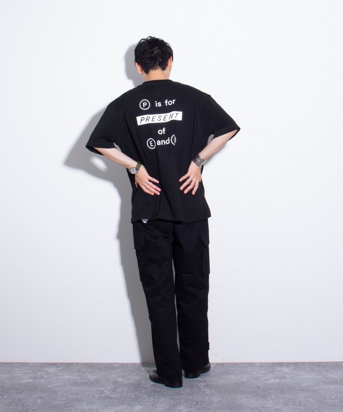 クーポン】【Tadahiro Gunji/軍司匡寛】プリントTシャツ バック クーポン】【Tadahiro Gunji/軍司匡寛】プリントTシャツ バック