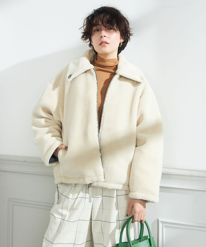 TAION × NOLLEY'S キルト × ボア　リバーシブル　ロングダウン セール 40%OFF】◇【WEB限定】【TAION/タイオン】別注ボア