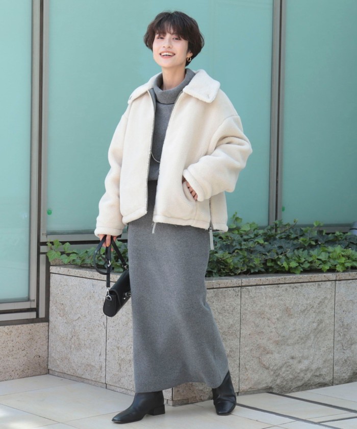 【NOLLEY'S  TAION別注ボアブルゾン】 (リバーシブル) セール 40%OFF】◇【WEB限定】【TAION/タイオン】別注ボア