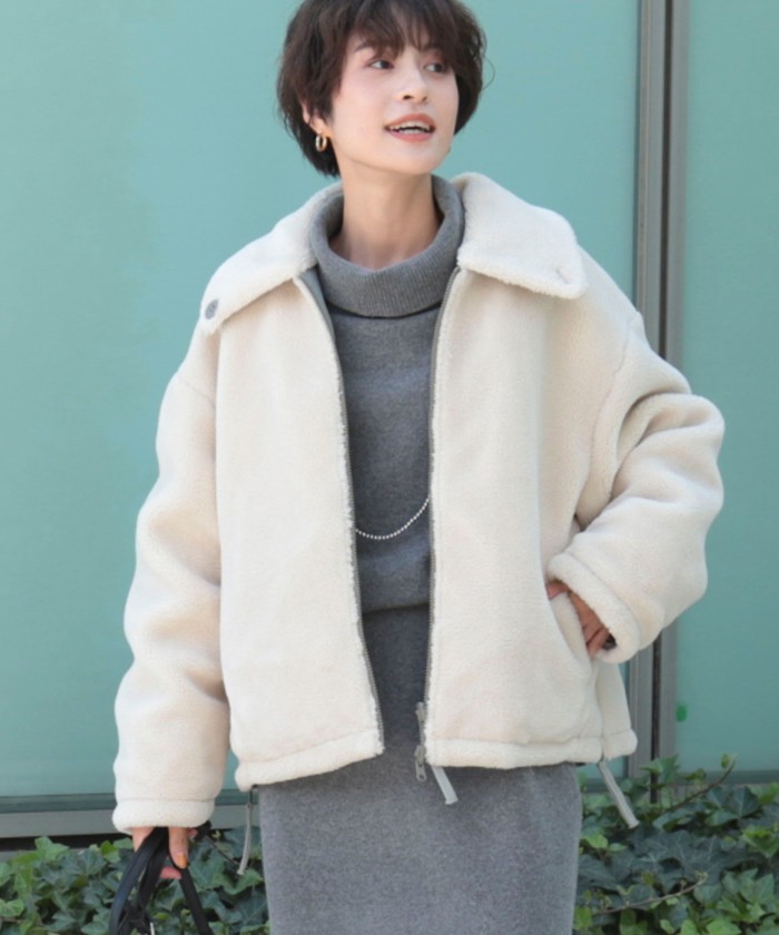 【NOLLEY'S  TAION別注ボアブルゾン】 (リバーシブル) セール 40%OFF】◇【WEB限定】【TAION/タイオン】別注ボア