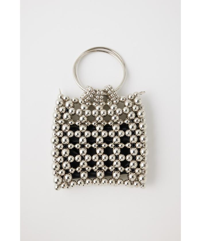 最新な | バッグ(505451805) MINI BEADED SILVER マウジー(moussy) d - バッグ