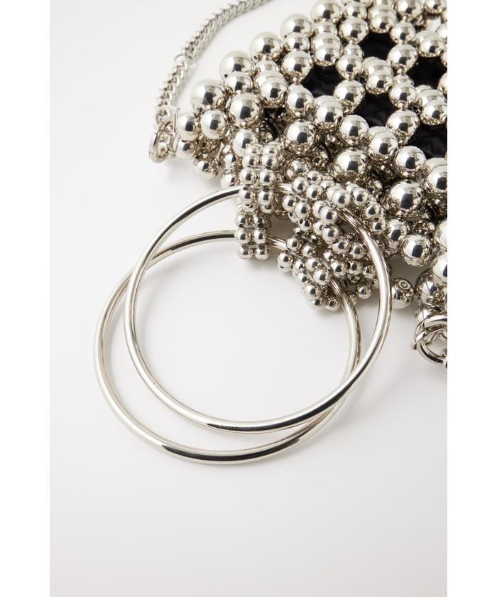 SILVER BEADED MINI バッグ(505451805) | マウジー(moussy) - d