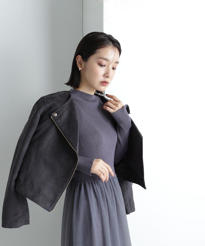 セール 30%OFF】フェイクスエードライダースブルゾン23AW