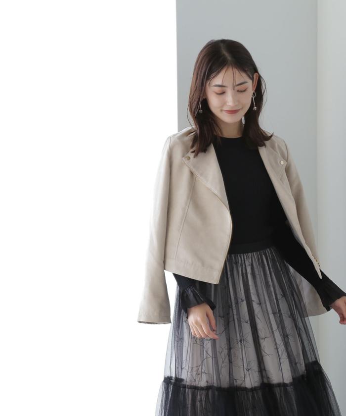 最高級のスーパー セール 30%OFF】フェイクスエードライダースブルゾン23AW ジャケット・アウター