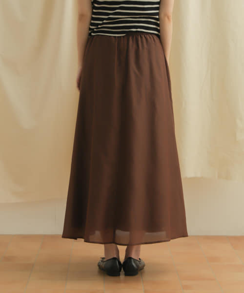 セール 40%OFF】コットンシルクロングスカート(505455187