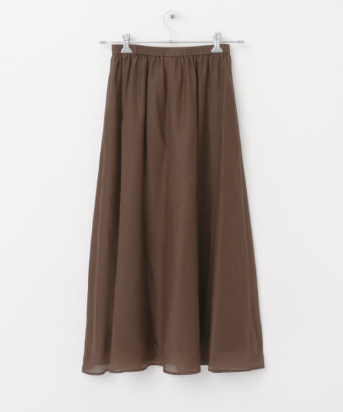 クーポン】【セール 40%OFF】コットンシルクロングスカート