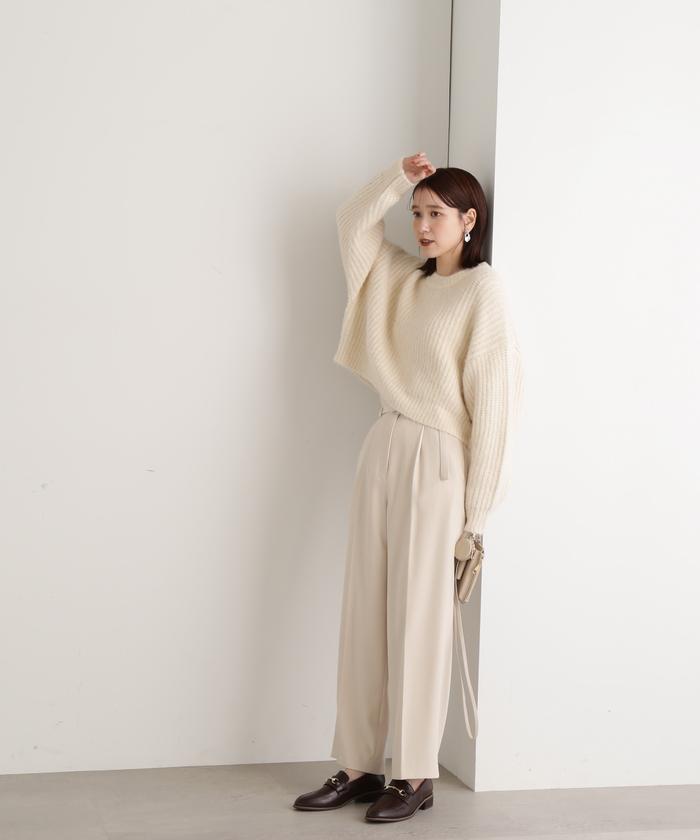 セール】ハイウエストベルト付ストレートパンツ《S Size Line