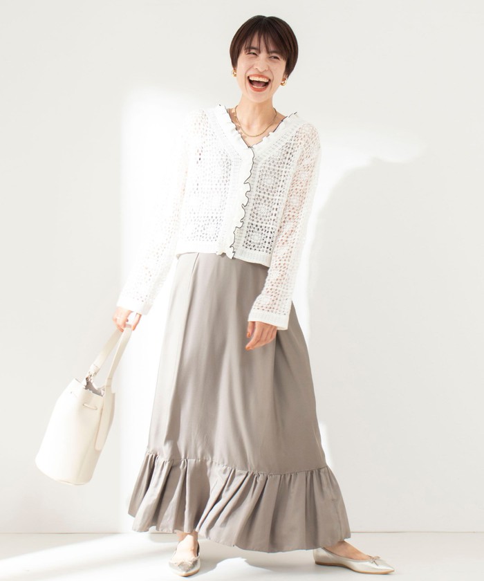 Rie Miller/フラウンスヘムマキシスカート Rie Miller/フラウンスヘムマキシスカート