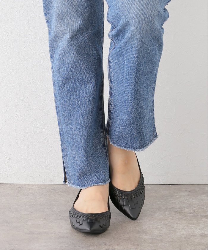 LE TALON 新品☆25.0cmライトブルーシルバー リボンポインテッド LE TALON｜ル タロンのパンプス（レディース／カラーがシルバー