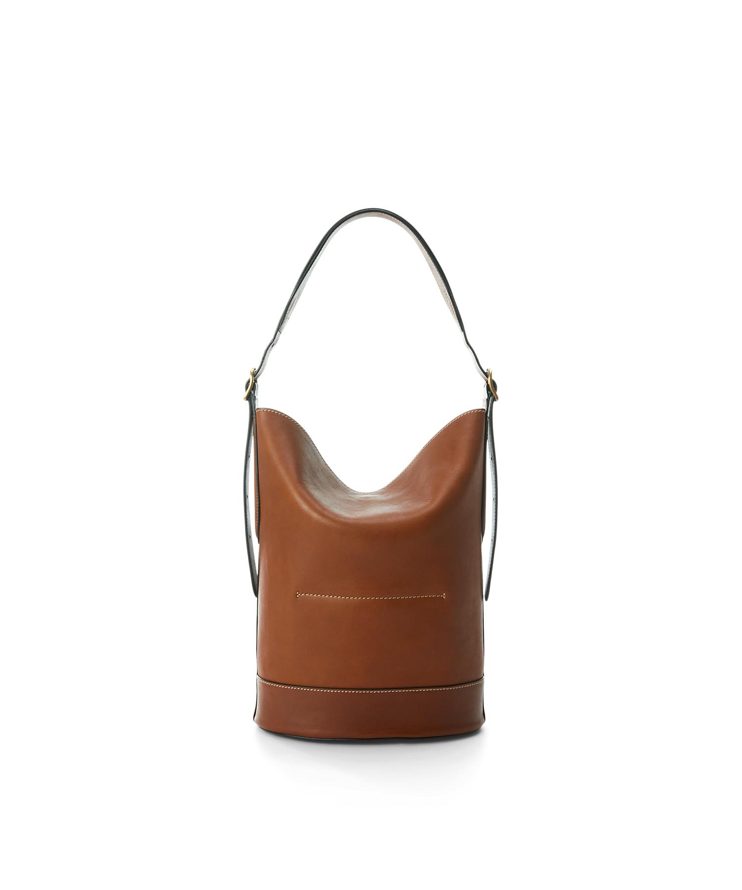 ワックスド レザー ミディアム Bellport バケット バッグ