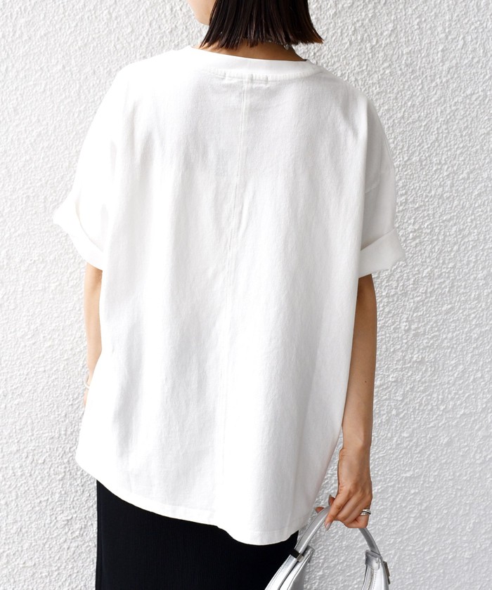 SHIPS別注】81BRANCA:5分袖 ロゴ TEE 24SS (505455935