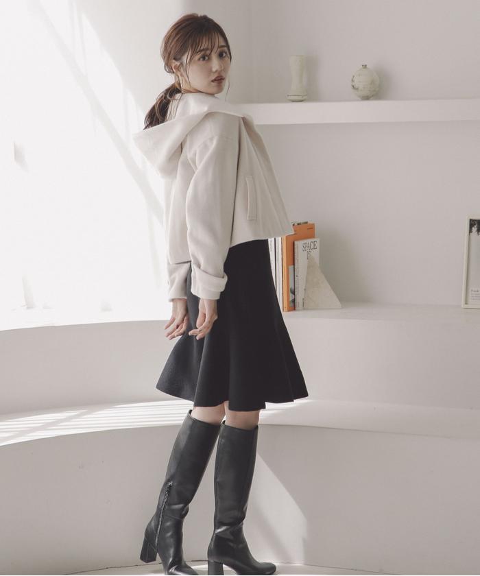 セール 30%OFF】フード襟ショートコート(505450095 セール 30%OFF】フード襟ショートコート(505450095