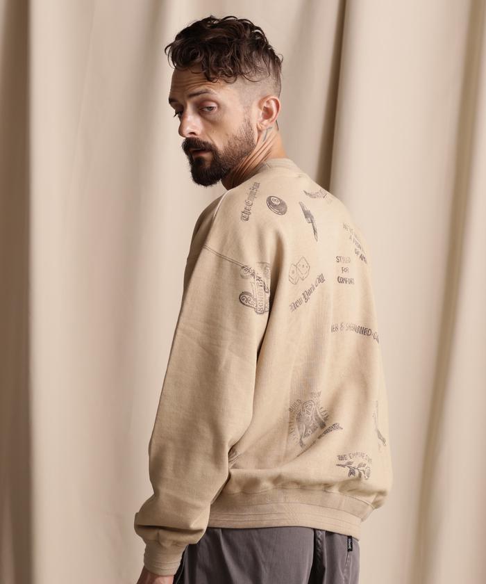 セール 30%OFF】WEB LIMITED/FADE STAMP SWEAT/フェード