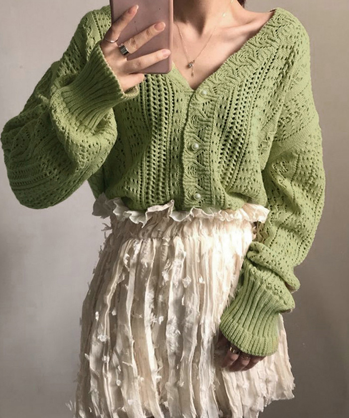 美品 crimie シープレザーカーディガン　Mサイズ 美品 crimie シープレザーカーディガン Mサイズ - メルカリ