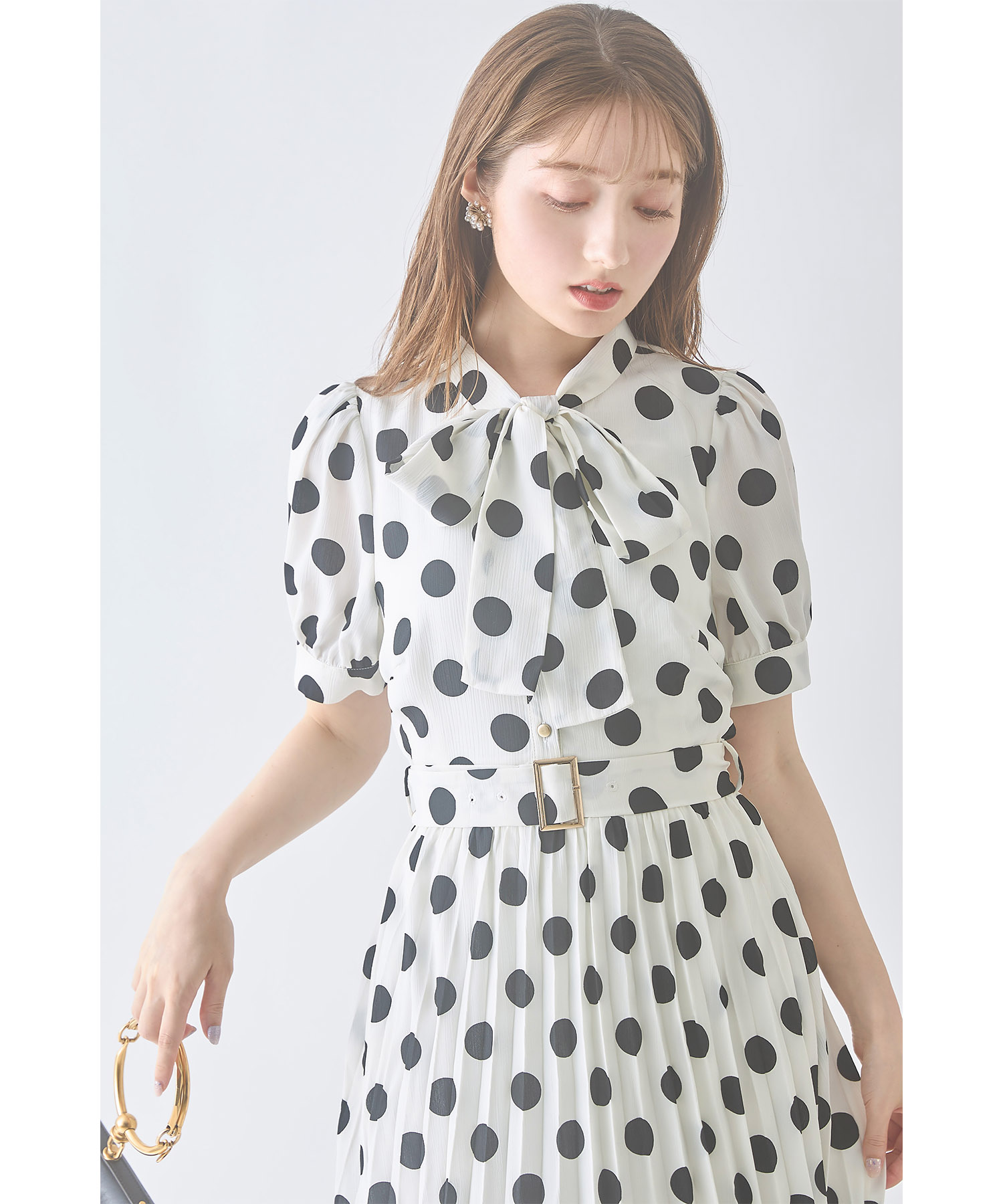 ＴＯＣＣＡワンピース・ボレロセット セール】トッコクローゼット tocco closet ベルト付きボウタイ
