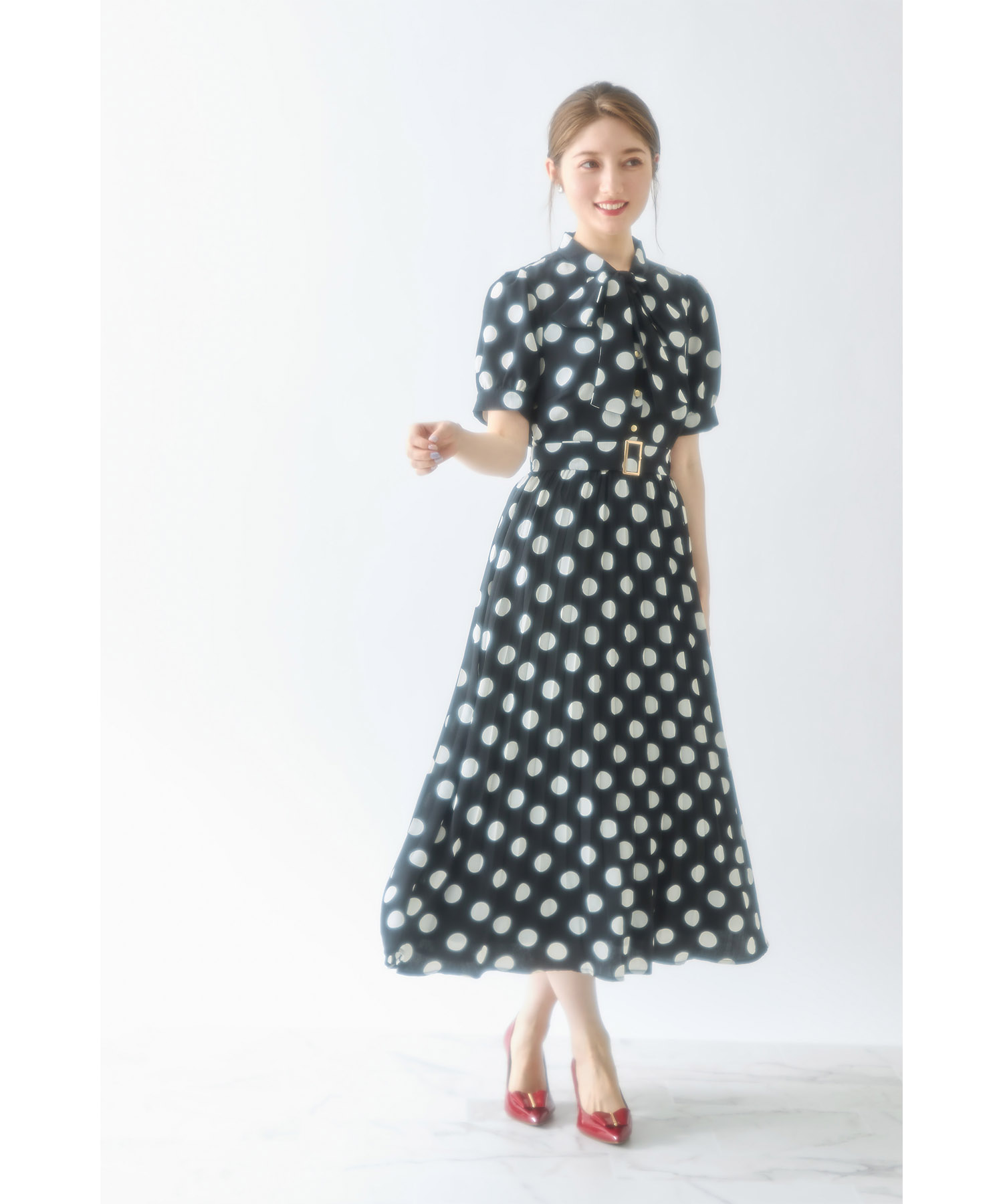 セール】トッコクローゼット tocco closet ベルト付きボウタイ