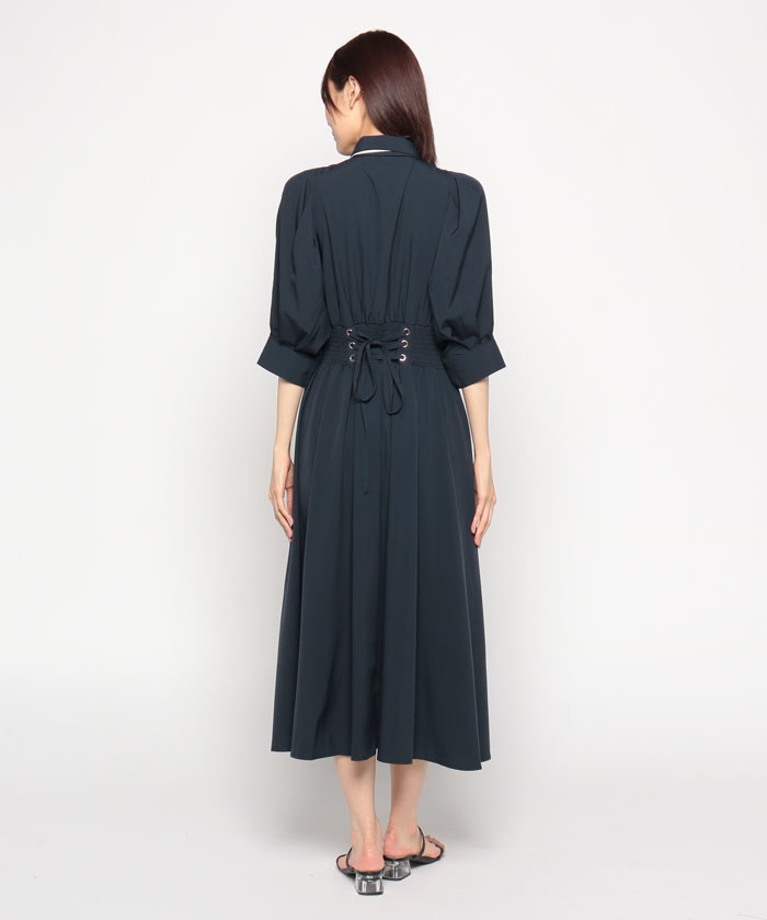 ANOTHER BRANCH OLIVE des OLIVE/シフォン花柄袖あきボウタイ