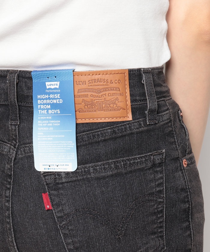 セール】PERFORMANCE COOL ハイライズ BOYFRIEND ブラック WORN セール】PERFORMANCE COOL ハイライズ BOYFRIEND ブラック WORN