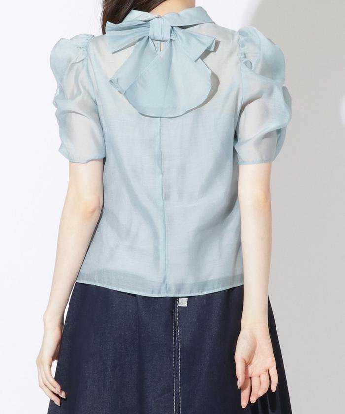 セール 40%OFF】ラッフルバックリボンブラウス(504777408