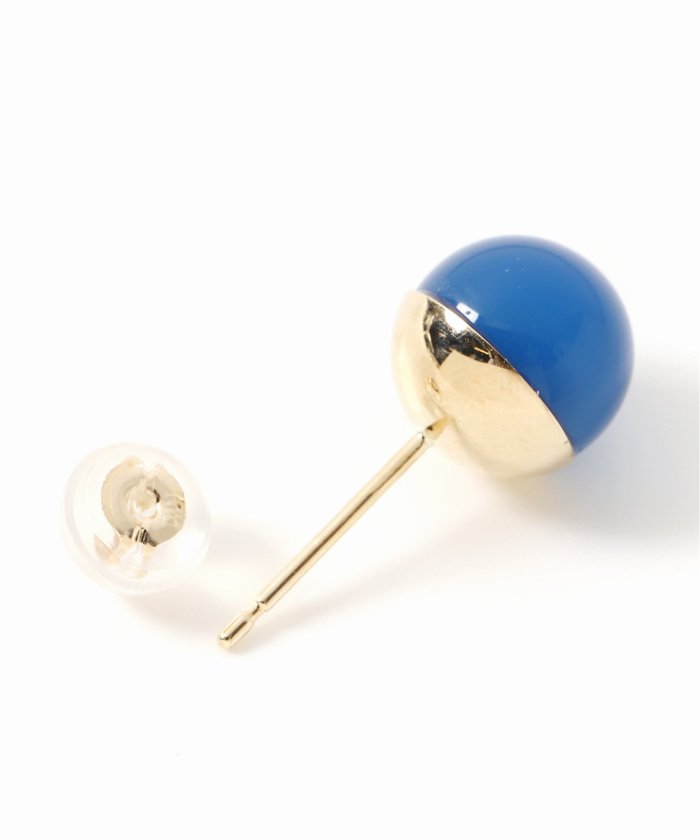 新品未使用 Lilas リラ ソーダライト8mm カップボールピアス K10 WEB限定》ソーダライト8mmカップボールピアス K10（両耳