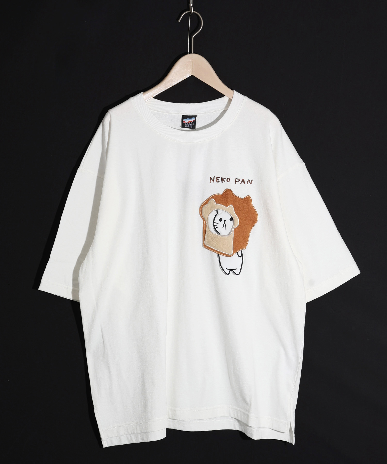 クーポン】【セール 20%OFF】ネコパンギミック刺繍Tシャツ クーポン】【セール 20%OFF】ネコパンギミック刺繍Tシャツ