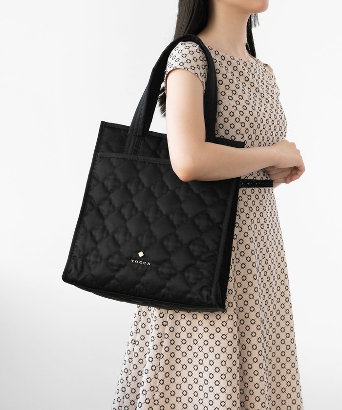 A4サイズ・撥水】CHECKER CLOVER QUILT TOTE トートバッグ