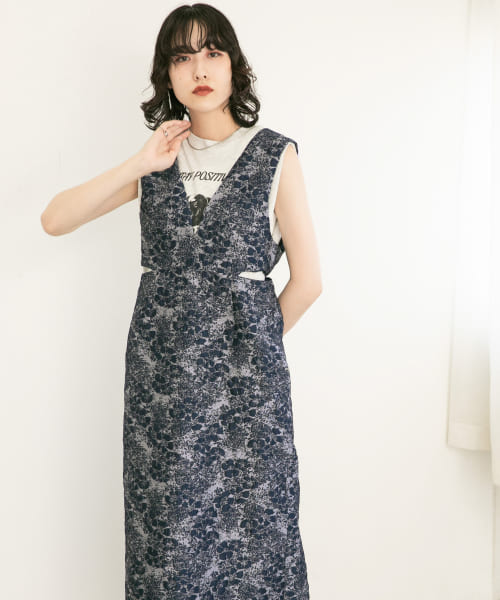 セール 30%OFF】サイドオープンジャガードワンピース(505463898