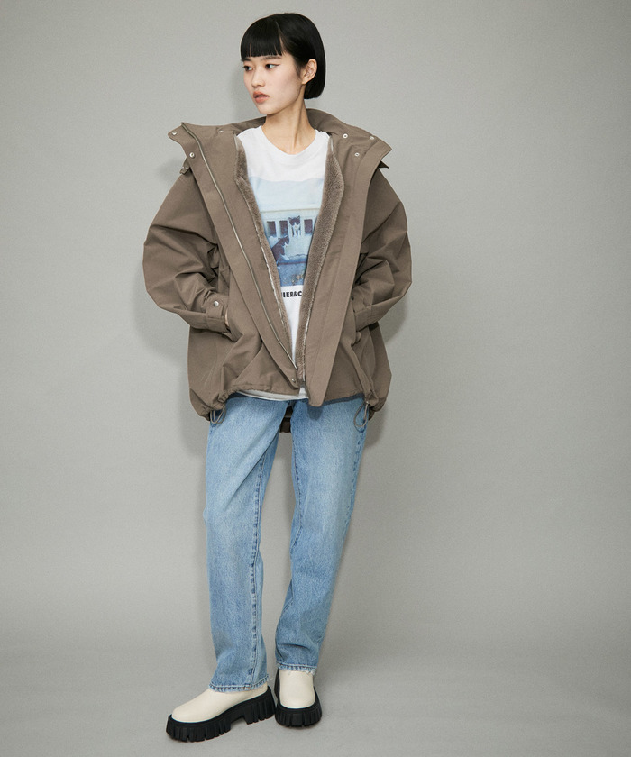 Adam et Rope マルチWAYライナー付き撥水タウンパーカー モカ ADAM ET ROPÉ FEMME(アダム エ ロペ ファム) / 【WEB限定(一部