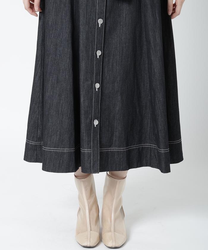 袖フレアデニムワンピース(505436354) | ウィルセレクション