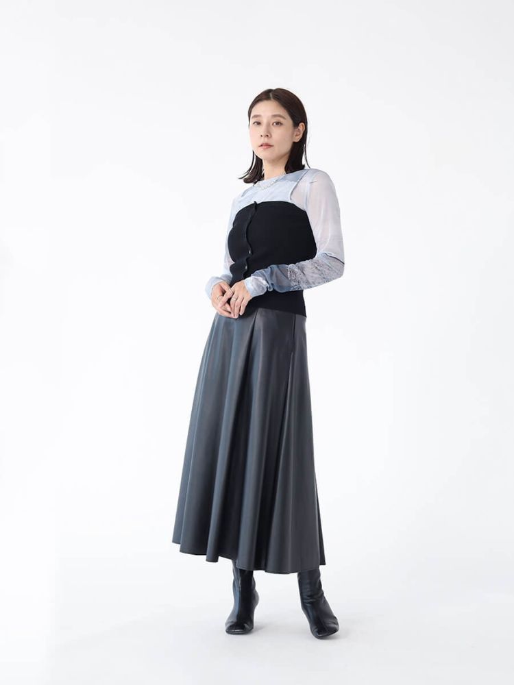 セール 36%OFF】アーガ Aga リブニットボタンビスチェ(505464699