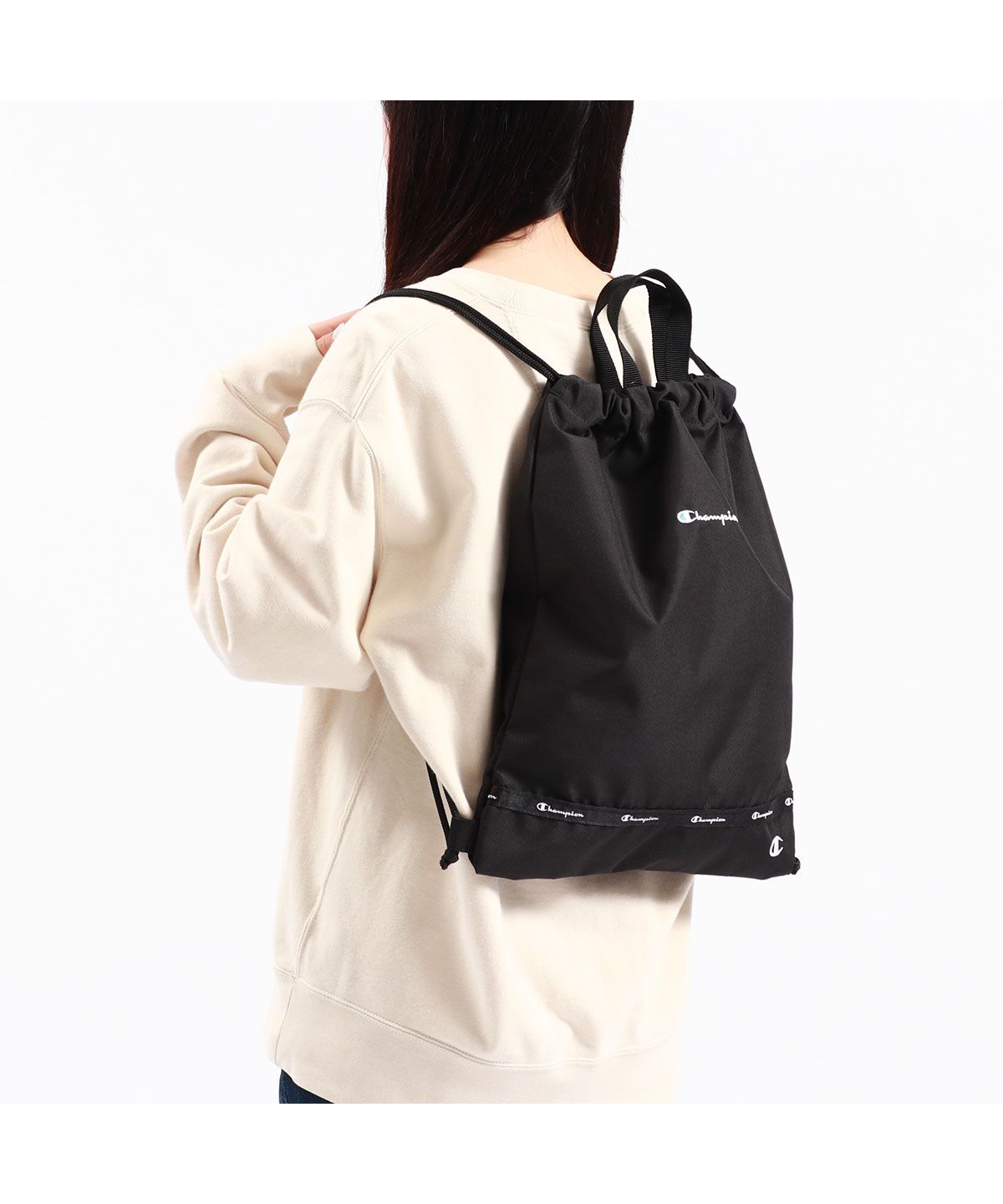 希少】A.P.C. ロゴ リュックサック ナップザック 巾着バッグ レア