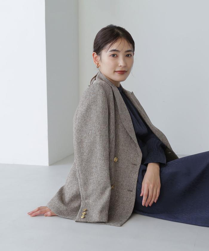 ダブルブレストボクシージャケット23AW(505458137) | ナチュラル