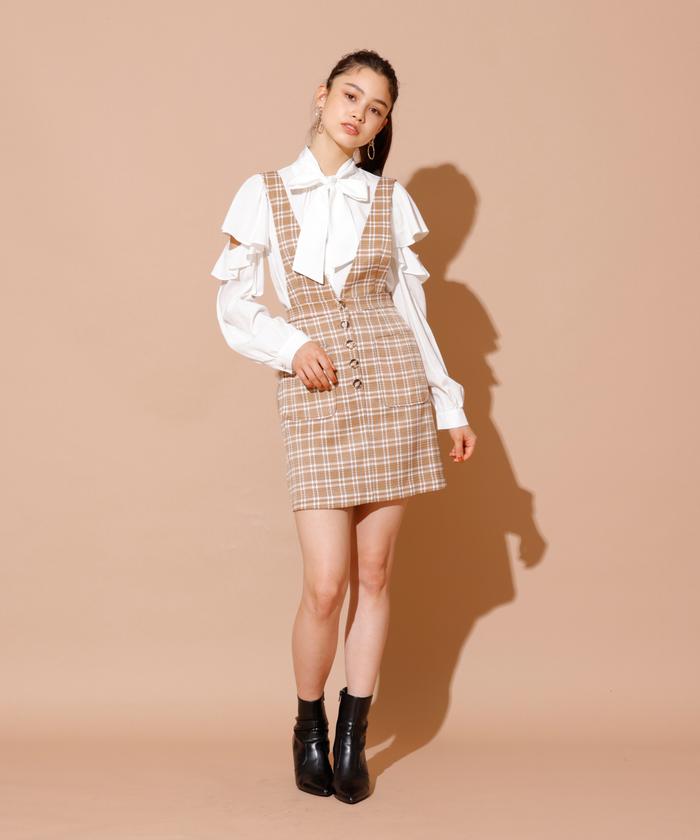 レディアゼル　ツィードジャンパースカート　定価¥9,790