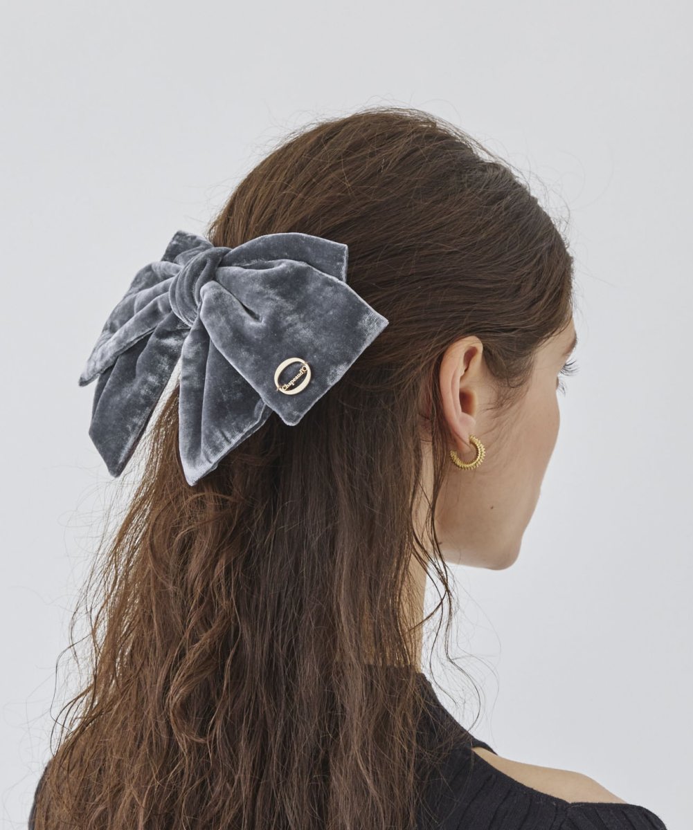 ヘアアクセサリー Chapeau d' O Velour Ribbon D.Clip シャポー ド オー Chapeau d'O Chapeau d' O Velour Ribbon D